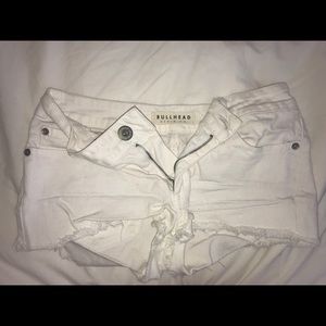 Pacsun white denim shorts